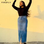 Firefly High Waist Denim Skirt