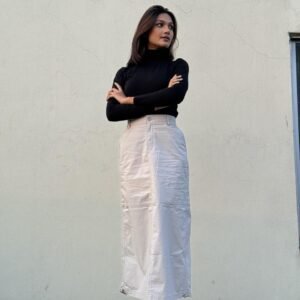 Beige Twill Skirt